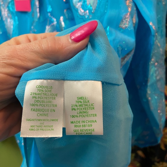 Lilly Pulitzer Galiana Silk Top NWT$178 - Picture 3 of 8